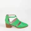 Footwear-ANDREA BIANI EMBER HEEL SPEARMINT LEATHER