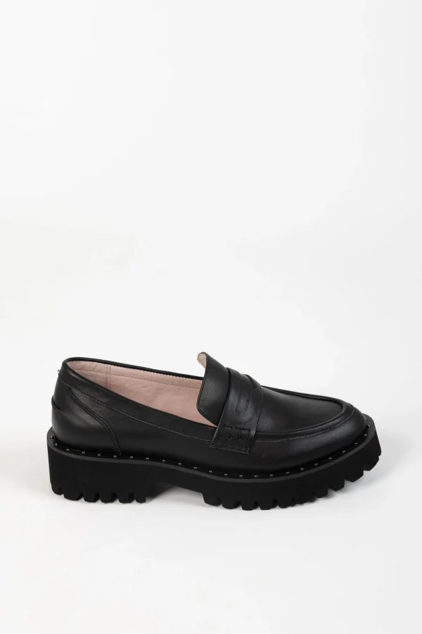 Footwear-ANDREA BIANI HAMPTON LOAFER BLACK LEATHER