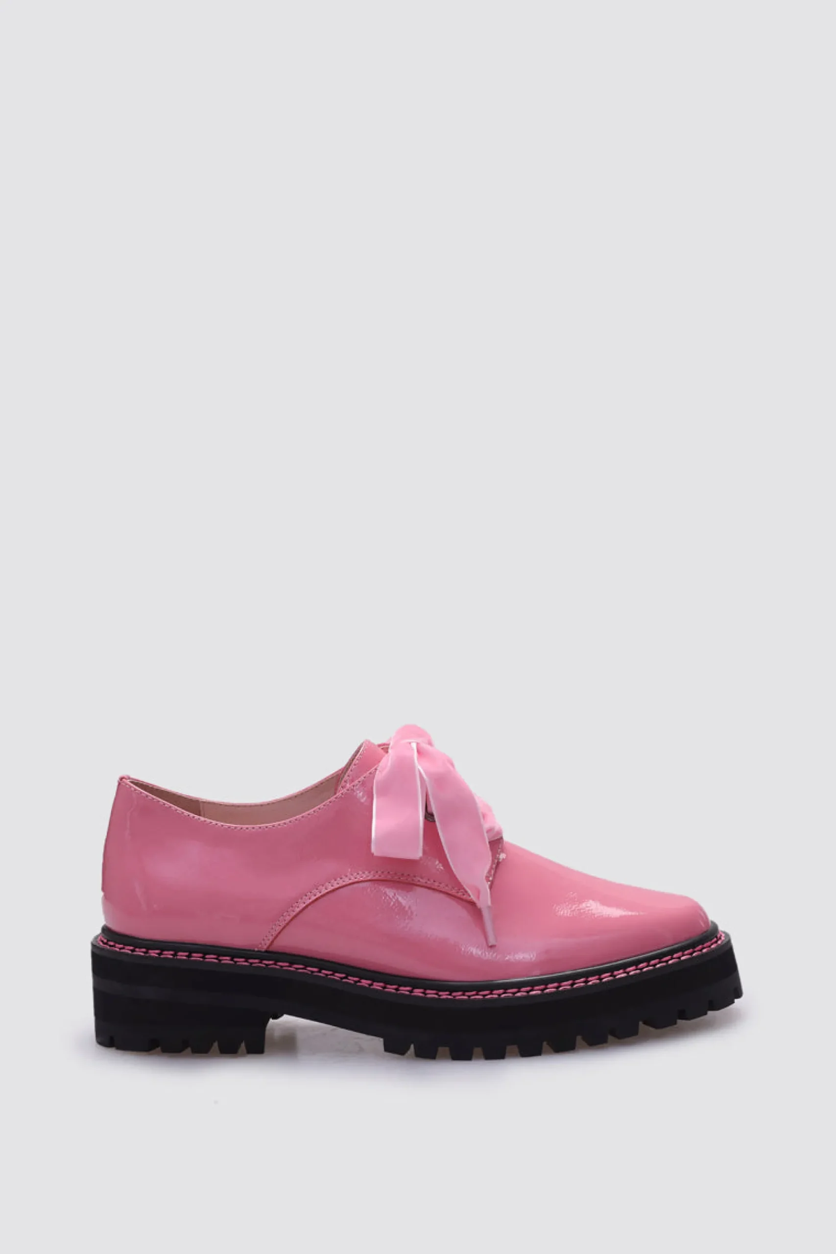 andrea_biani_honey_lace_u_0.webp Footwear-ANDREA BIANI HONEY LACE UP FLAT PINK PATENT LEATHER