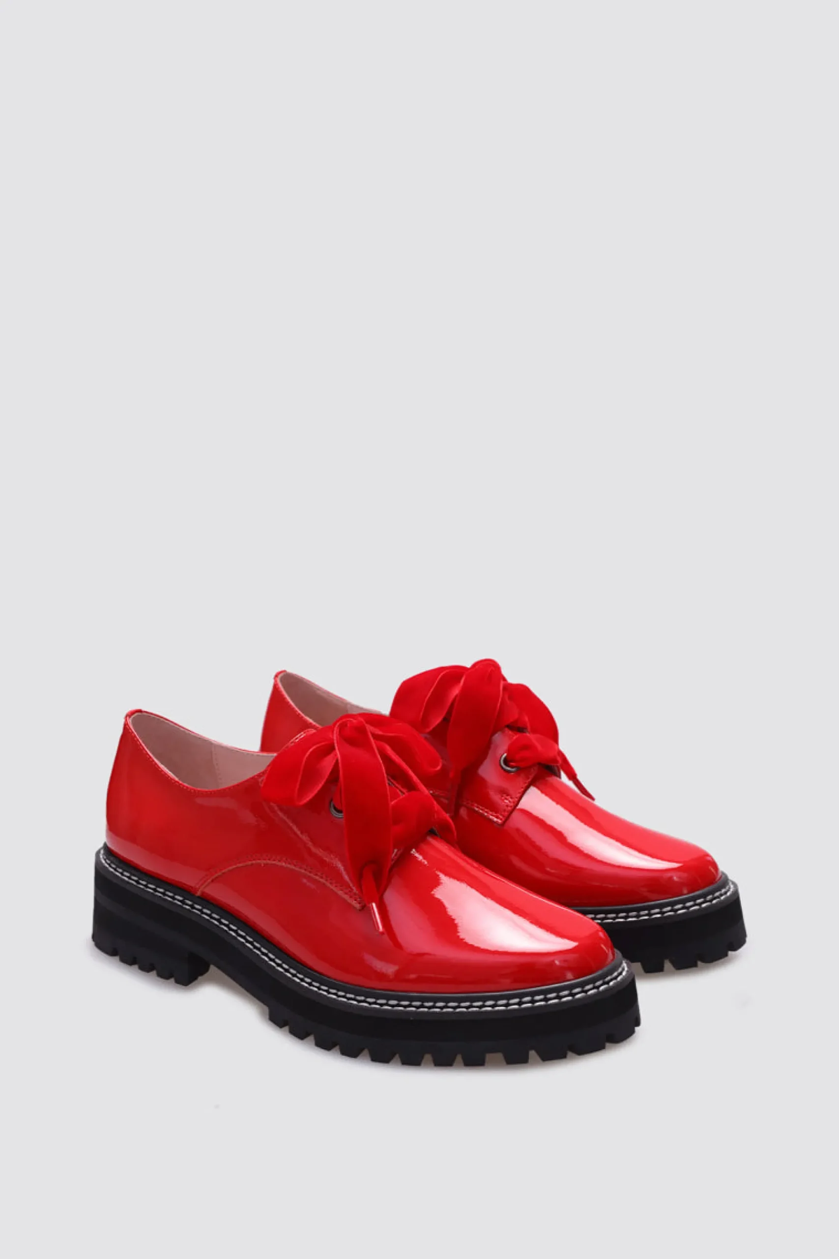 andrea_biani_honey_lace_u_1-1.webp Footwear-ANDREA BIANI HONEY LACE UP FLAT RED PATENT LEATHER