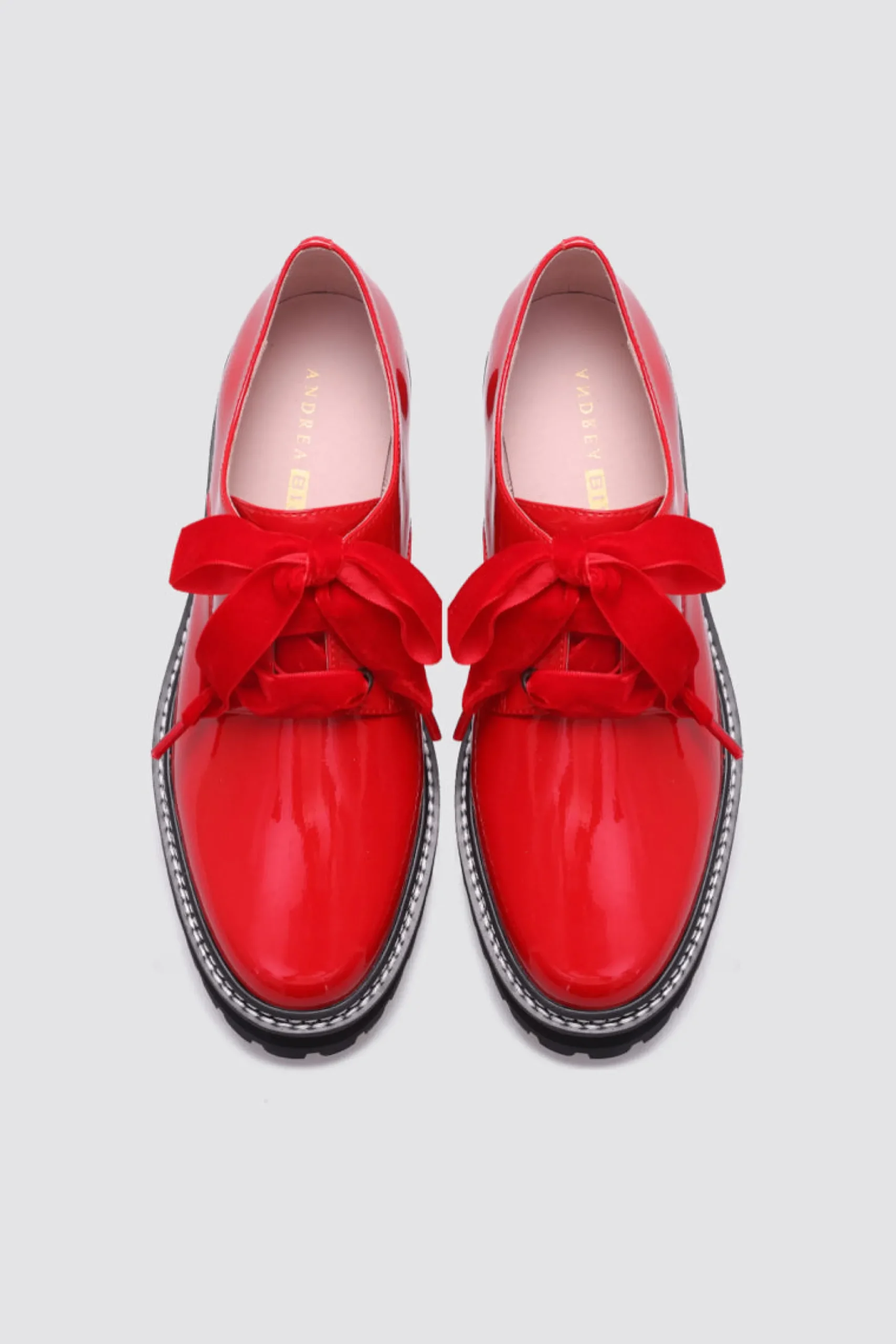 andrea_biani_honey_lace_u_4-1.webp Footwear-ANDREA BIANI HONEY LACE UP FLAT RED PATENT LEATHER
