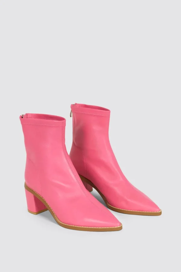 Footwear-ANDREA BIANI HUSH BOOT PINK LEATHER