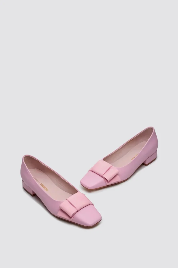 Footwear-ANDREA BIANI ICING FLAT BLOSSOM PINK LEATHER