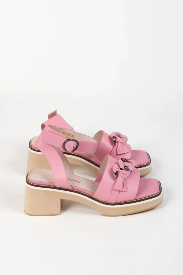 Footwear-ANDREA BIANI IMAGINE SANDAL PINK LEATHER