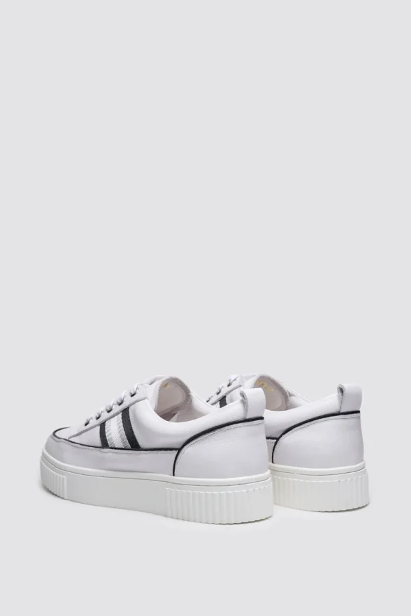 Footwear-ANDREA BIANI INTRIGUE SNEAKER WHITE / BLACK