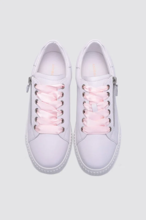 Footwear-ANDREA BIANI JACKIE SNEAKER WHITE LEATHER