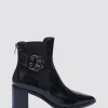 Footwear-ANDREA BIANI JOAN ANKLE BOOT BLACK PATENT LEATHER