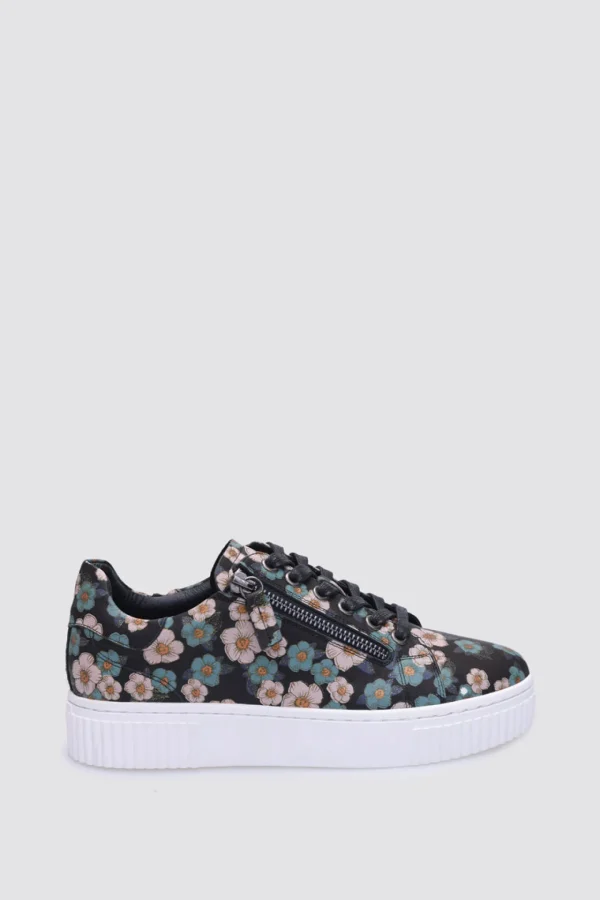 Footwear-ANDREA BIANI JOANNA SNEAKER FLORAL LEATHER