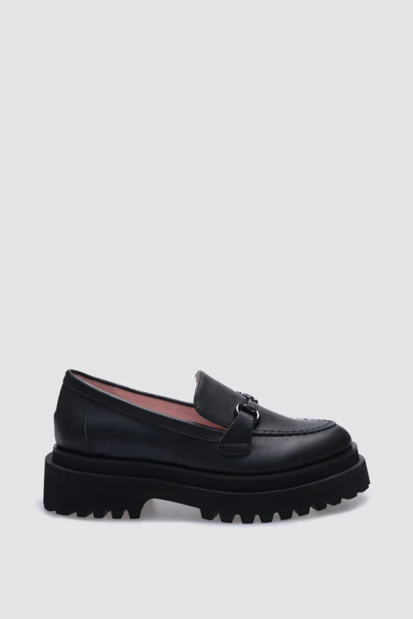 Footwear-ANDREA BIANI JOPLIN LOAFER BLACK LEATHER