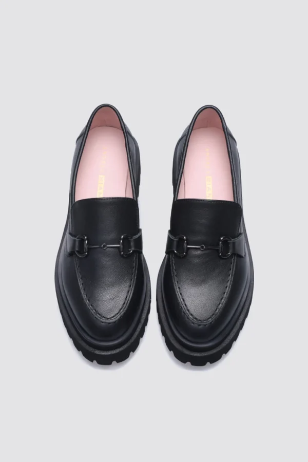 Footwear-ANDREA BIANI JOPLIN LOAFER BLACK LEATHER