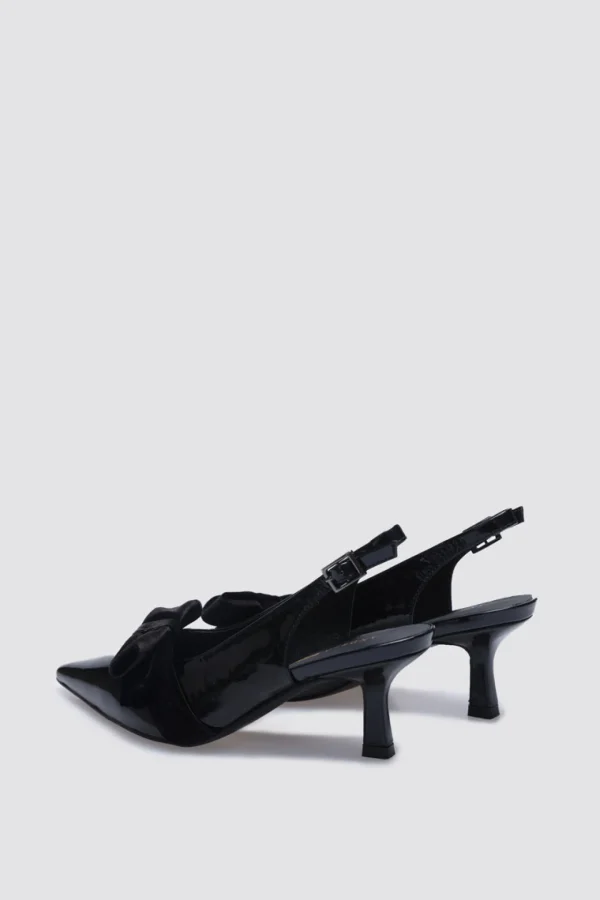Footwear-ANDREA BIANI JULIA SLINGBLACK HEEL BLACK PATENT LEATHER