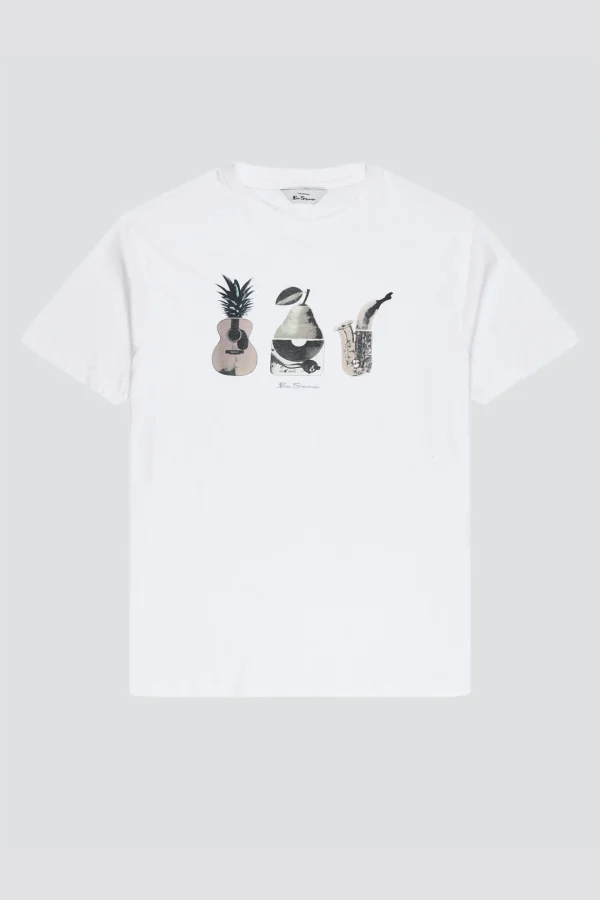 Tees & Tanks-BEN SHERMAN BANANA SPLIT TEE - WHITE