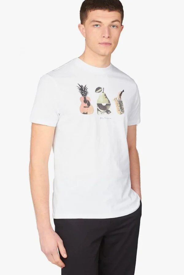 Tees & Tanks-BEN SHERMAN BANANA SPLIT TEE - WHITE