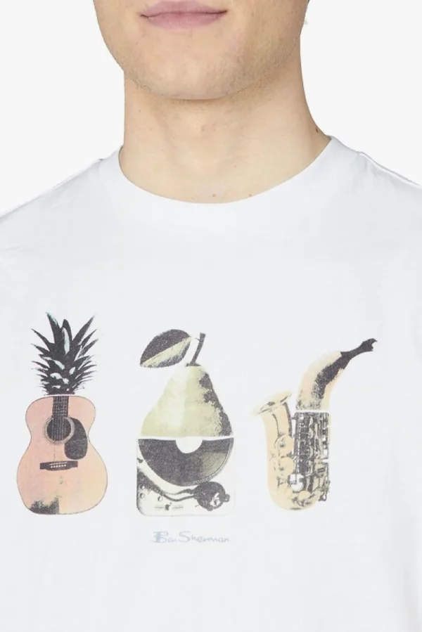 Tees & Tanks-BEN SHERMAN BANANA SPLIT TEE - WHITE