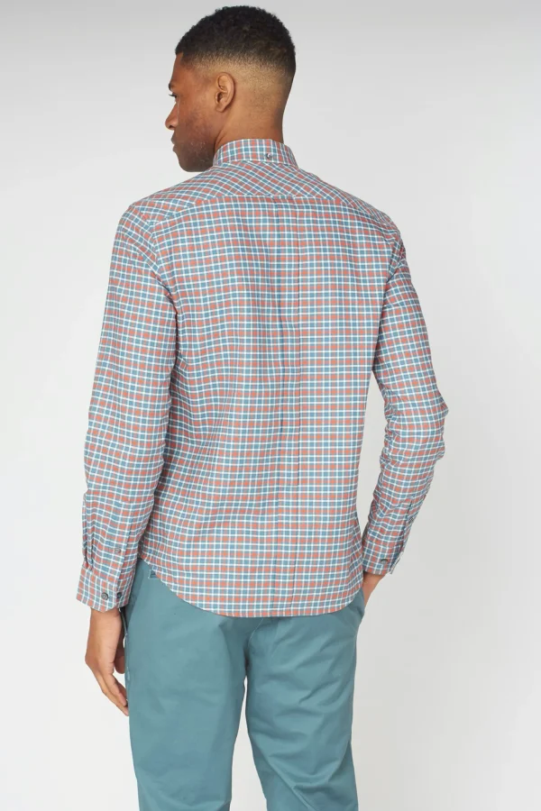 Shirts-BEN SHERMAN OXFORD GINGHAM SHIRT