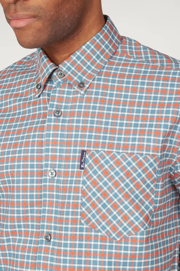 Shirts-BEN SHERMAN OXFORD GINGHAM SHIRT