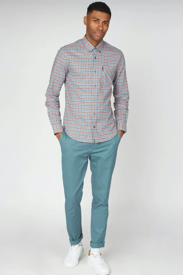 Shirts-BEN SHERMAN OXFORD GINGHAM SHIRT