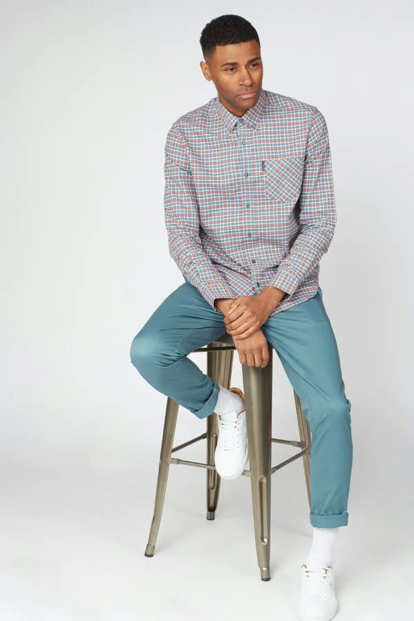 Shirts-BEN SHERMAN OXFORD GINGHAM SHIRT