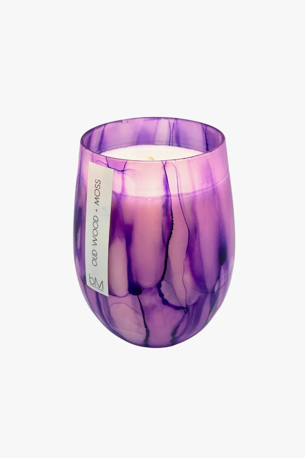 Candles & Room Fragrances-BLACKMILK WATERCOLOUR PURPLE OUR WOOD + MOSS