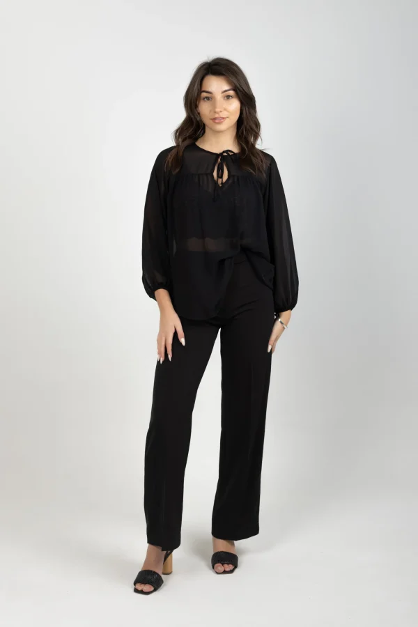 Shirts & Tops-BLANK SPACE LABEL AMY TOP BLACK