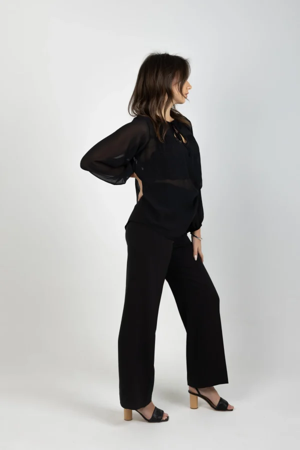 Shirts & Tops-BLANK SPACE LABEL AMY TOP BLACK