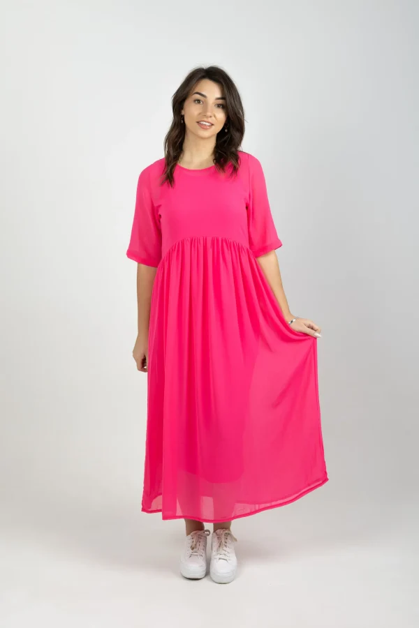 Dresses-BLANK SPACE LABEL ARC DRESS FLAMINGO