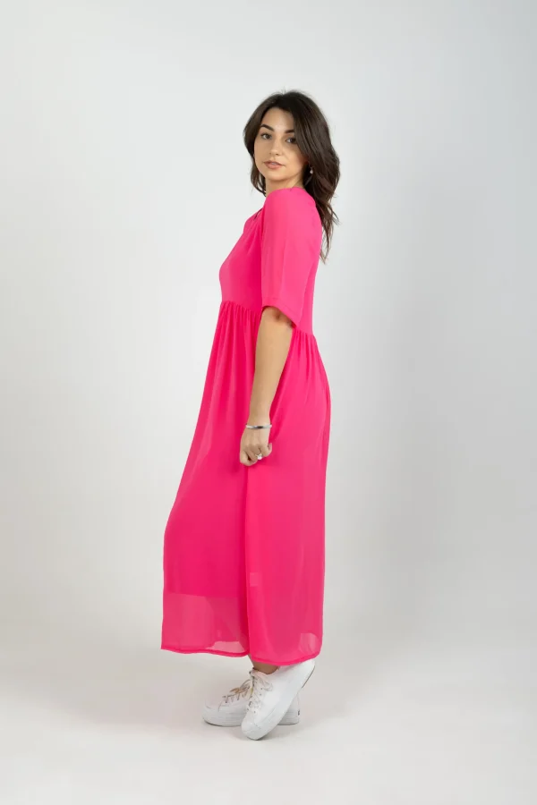 Dresses-BLANK SPACE LABEL ARC DRESS FLAMINGO