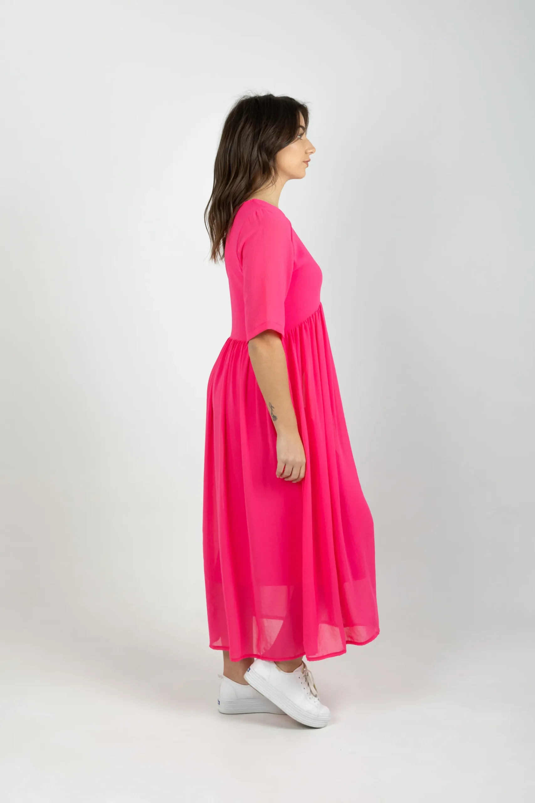 blank_space_label_arc_dre_4-1.webp Dresses-BLANK SPACE LABEL ARC DRESS FLAMINGO