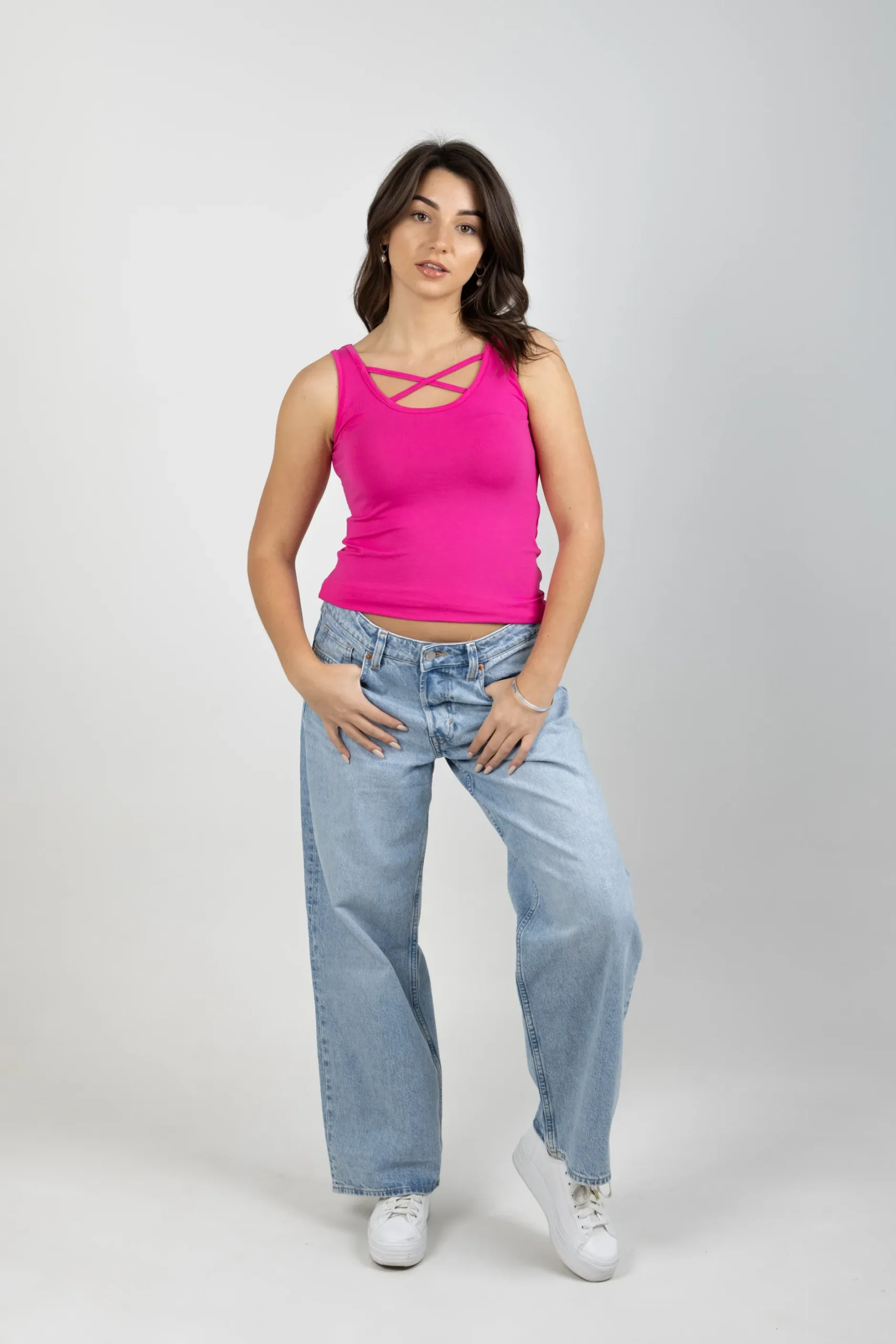 blank_space_label_ariana__0-1.webp Tees & Tanks-BLANK SPACE LABEL ARIANA TANK SHOCKING