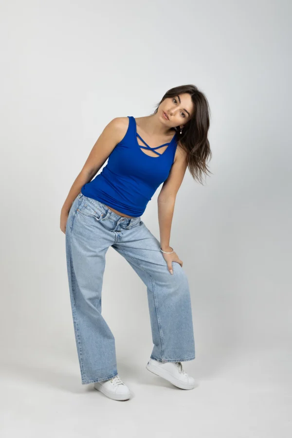 Tees & Tanks-BLANK SPACE LABEL ARIANA TANK CAPRI
