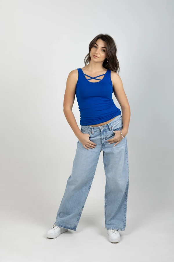 Tees & Tanks-BLANK SPACE LABEL ARIANA TANK CAPRI