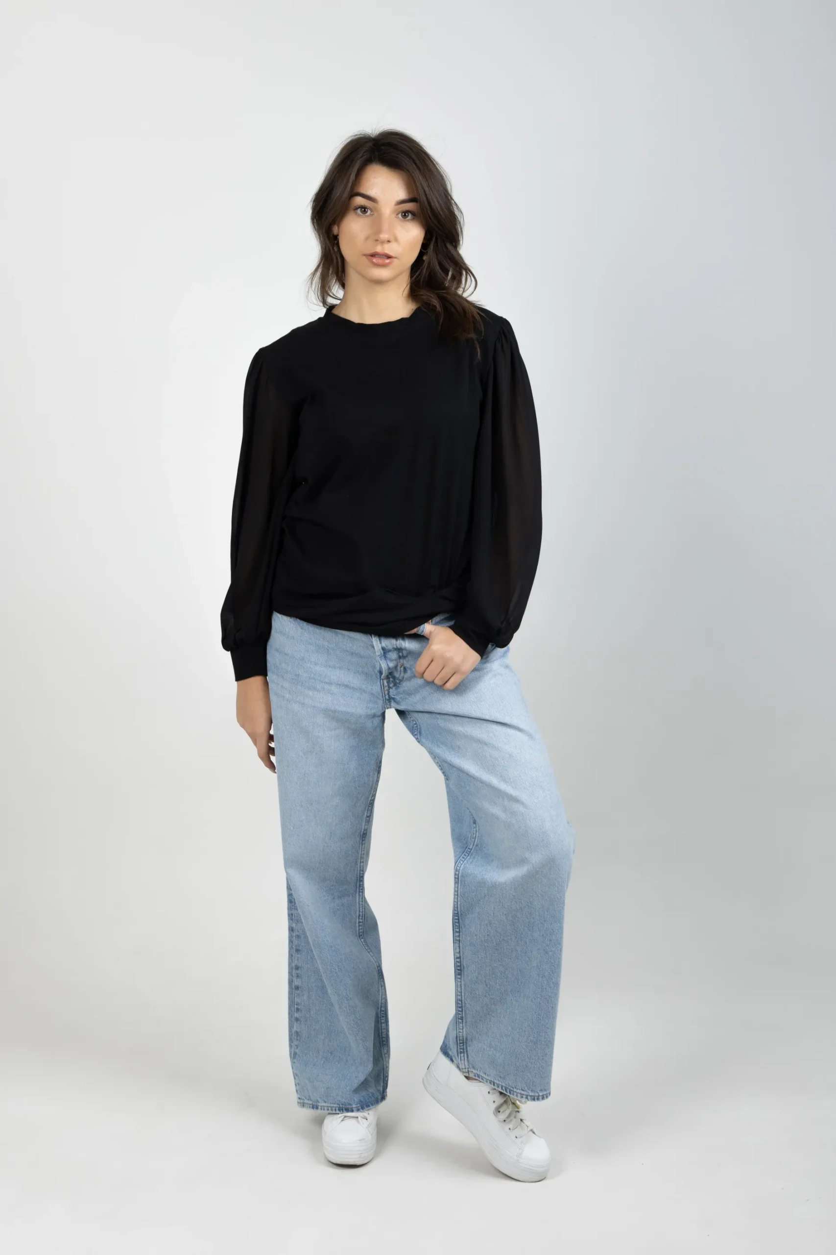blank_space_label_demi_to_3.webp Shirts & Tops-BLANK SPACE LABEL DEMI TOP BLACK