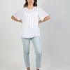 Shirts & Tops-BLANK SPACE LABEL ELLA TOP WHITE