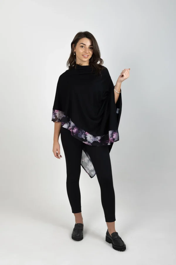 Sweaters & Knitwear-BLANK SPACE LABEL EMILY MERINO BLACK MOONLIGHT GARDEN