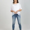 Shirts & Tops-BLANK SPACE LABEL GRACE TEE WHITE