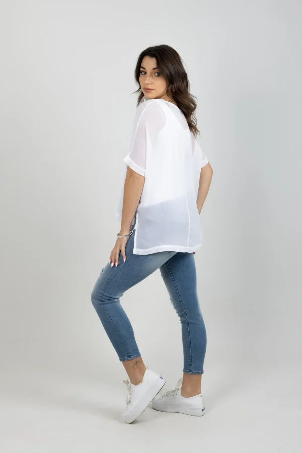Shirts & Tops-BLANK SPACE LABEL GRACE TEE WHITE