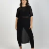 Dresses-BLANK SPACE LABEL HAZEEL TABARD BLACK