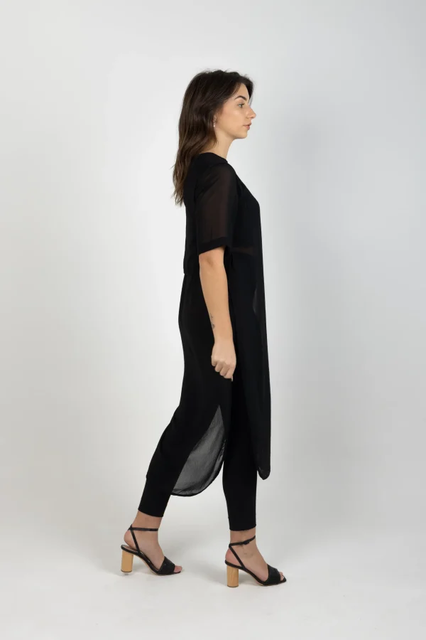 Dresses-BLANK SPACE LABEL HAZEEL TABARD BLACK