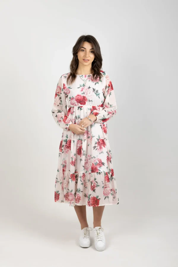 Dresses-BLANK SPACE LABEL ISABEL DRESS MY SECRET GARDEN IVORY