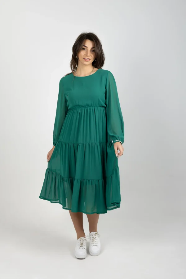 Dresses-BLANK SPACE LABEL ISABEL DRESS EMERALD