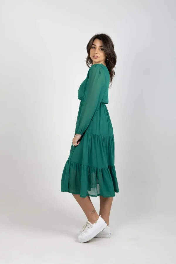 Dresses-BLANK SPACE LABEL ISABEL DRESS EMERALD