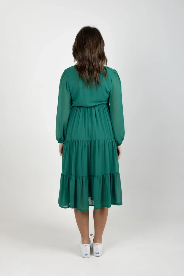Dresses-BLANK SPACE LABEL ISABEL DRESS EMERALD