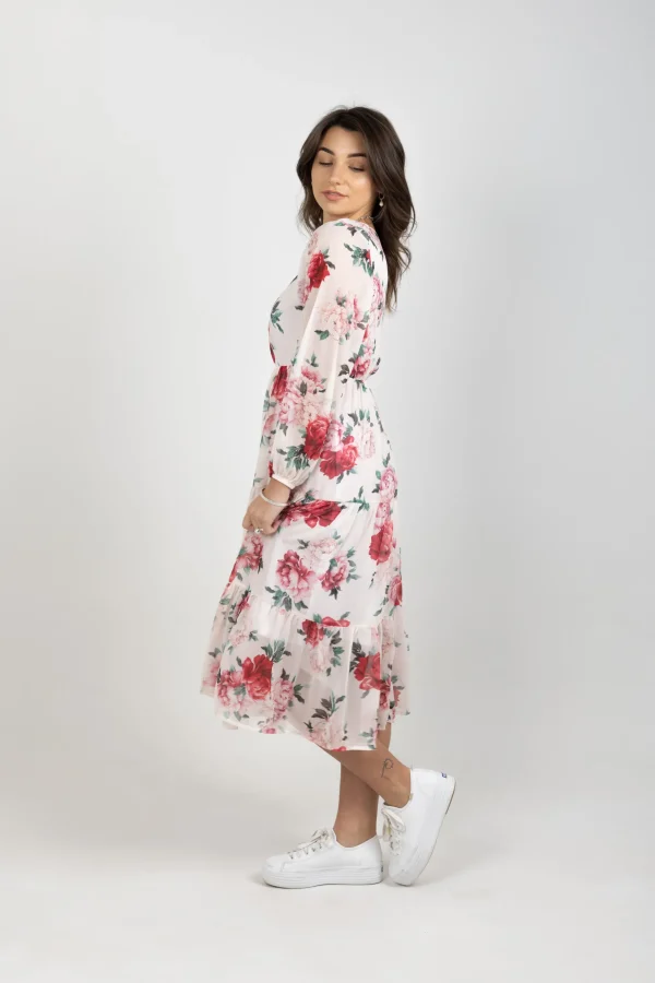 Dresses-BLANK SPACE LABEL ISABEL DRESS MY SECRET GARDEN IVORY
