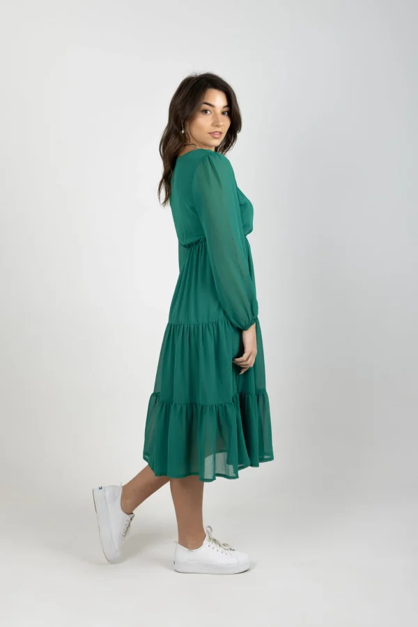 Dresses-BLANK SPACE LABEL ISABEL DRESS EMERALD