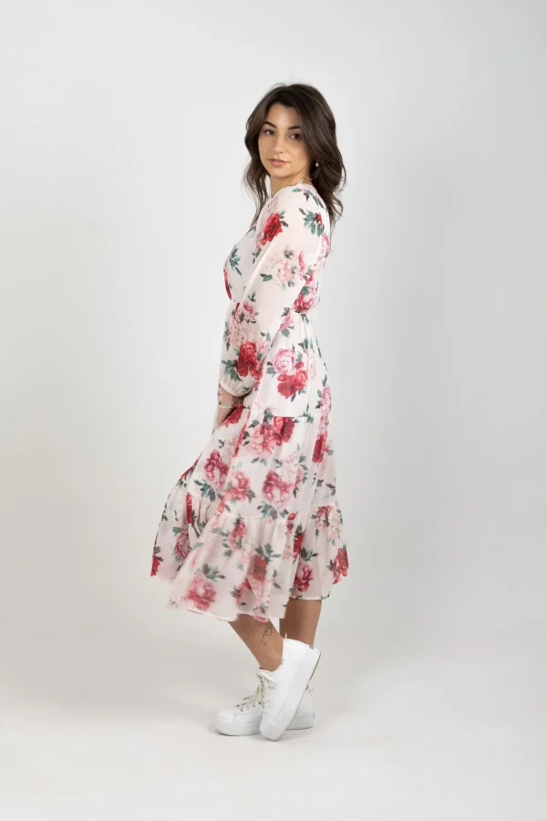 Dresses-BLANK SPACE LABEL ISABEL DRESS MY SECRET GARDEN IVORY
