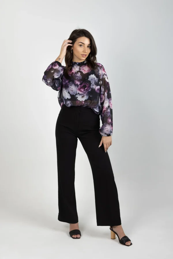 Shirts & Tops-BLANK SPACE LABEL JULIA TOP MOONLIGHT GARDEN