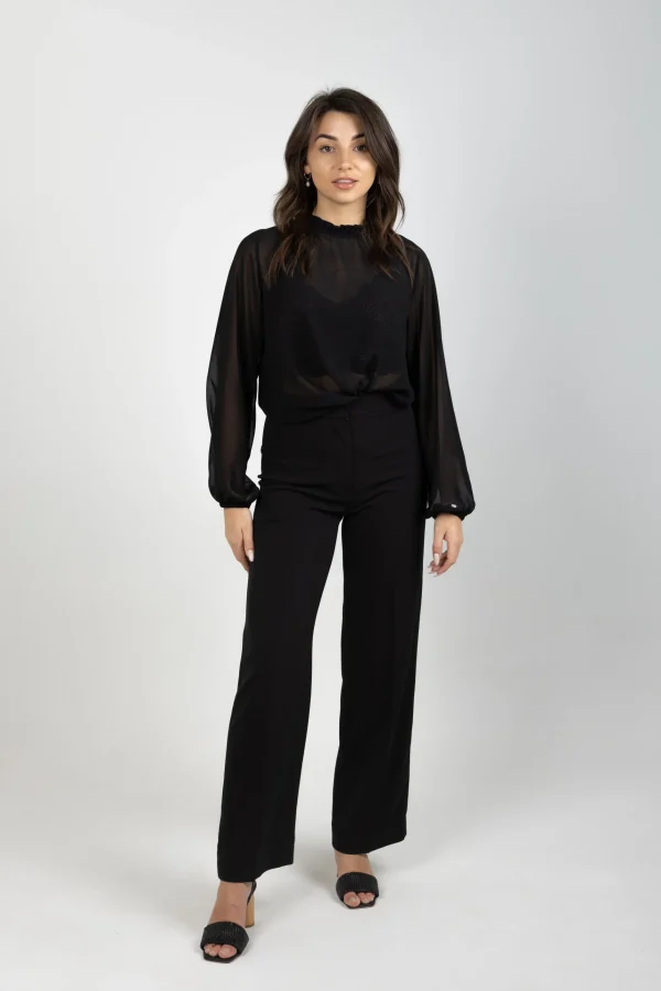 Shirts & Tops-BLANK SPACE LABEL JULIA TOP BLACK