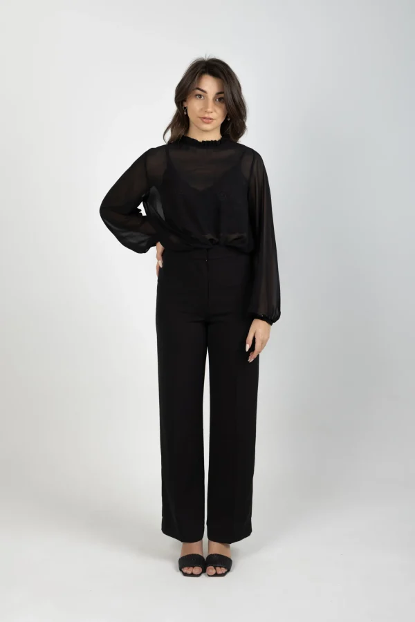 Shirts & Tops-BLANK SPACE LABEL JULIA TOP BLACK