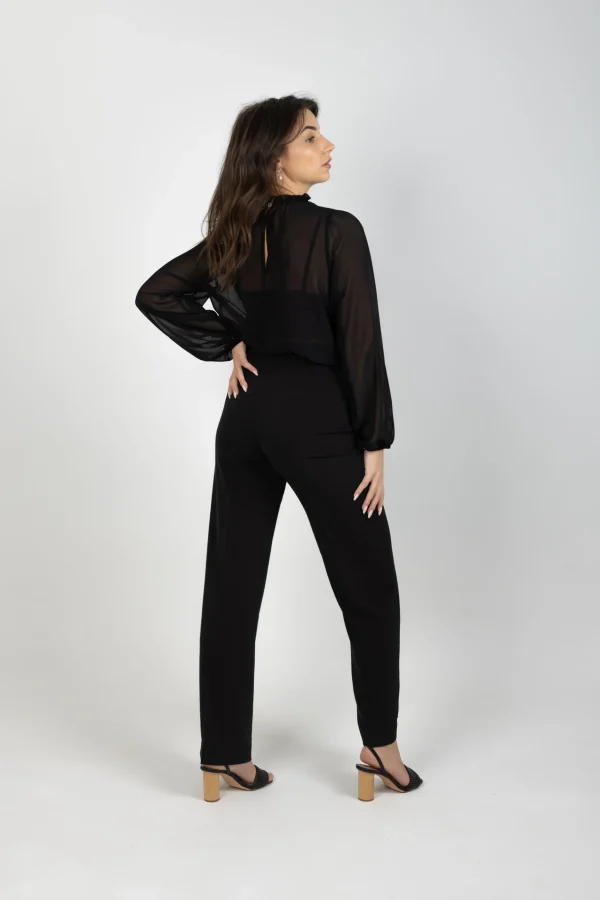 Shirts & Tops-BLANK SPACE LABEL JULIA TOP BLACK