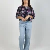 Shirts & Tops-BLANK SPACE LABEL LILY TOP MOONLIGHT GARDEN